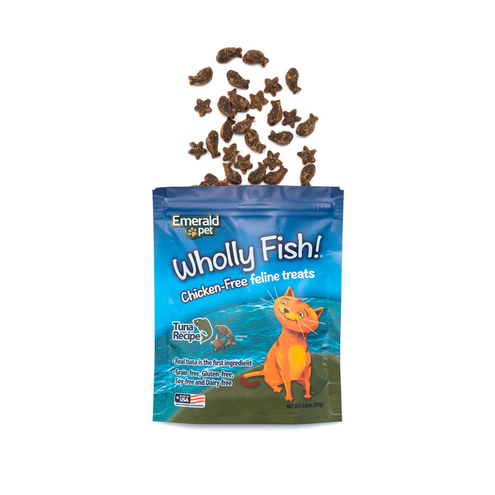 wholly fish brand cat treat bag 