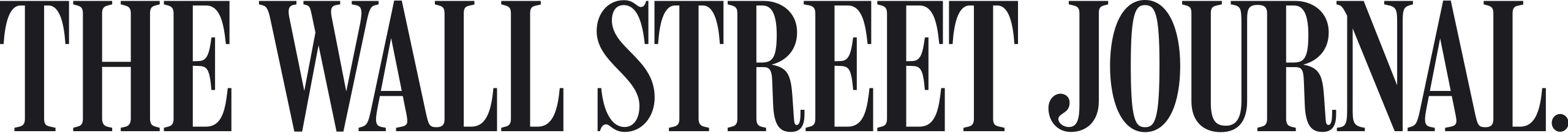 The wall street journal logo in black 