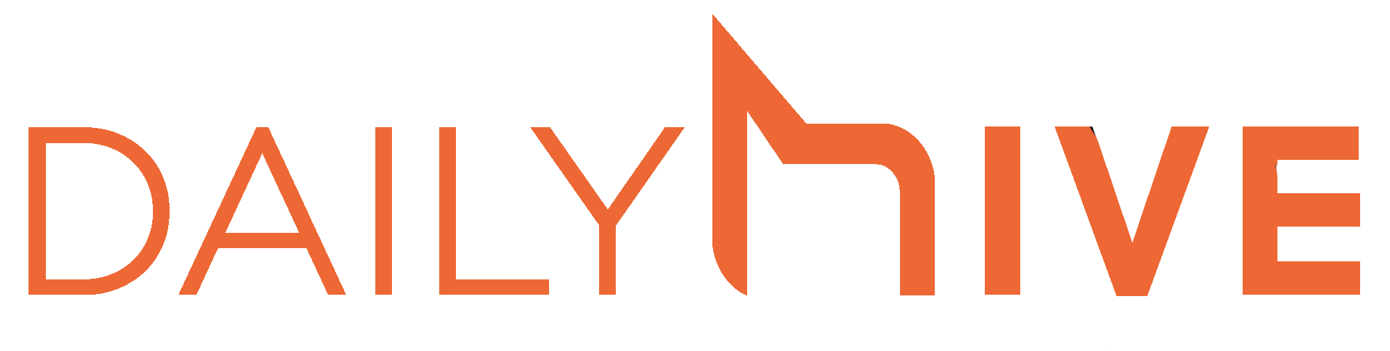 The daily hive logo in orange 